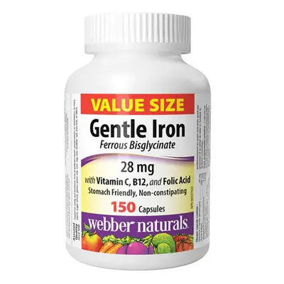 Webber Naturals Gentle Iron 28 mg 150 cps