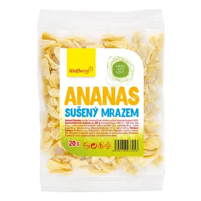 Ananas sušený mrazem 20g Wolfberry