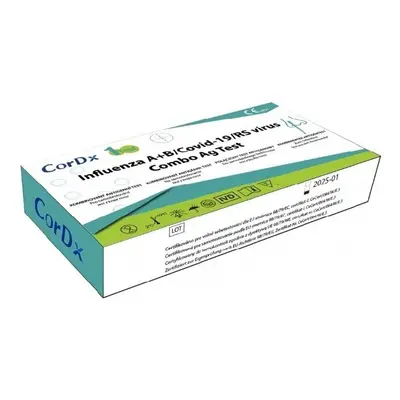 CorDx Influenza A+B/Covid-19/RSvirus Combo AG test