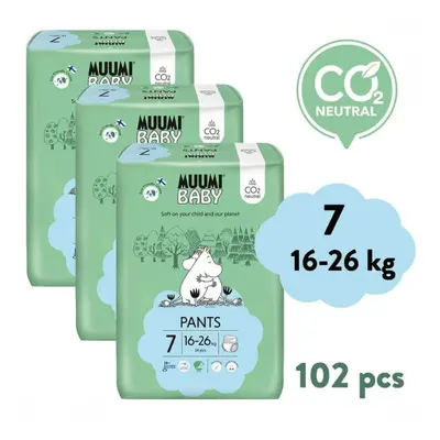 Muumi Baby Pants 7 XL 16-26kg eko plenky 3x34ks