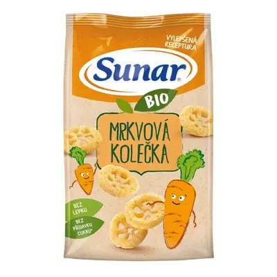 Sunar BIO dětské křupky mrkvová kolečka 45g