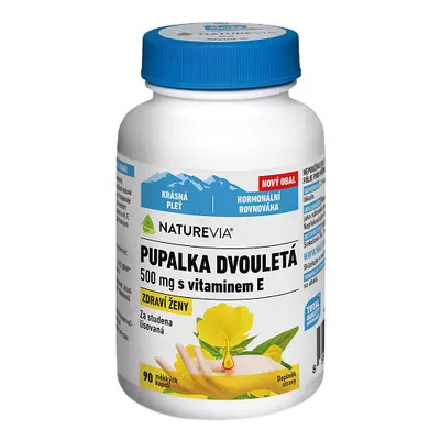 NatureVia Pupalka dvouletá 500mg s vit.E cps.90