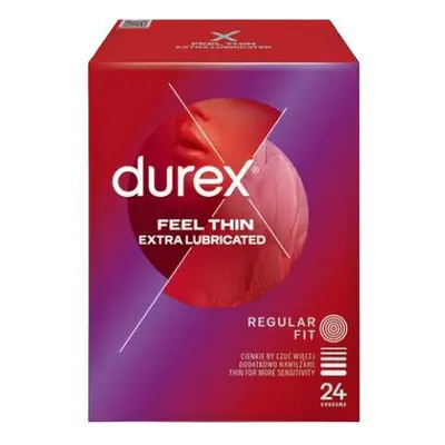 DUREX Feel Thin Extra Lubricated prezervativ 24ks