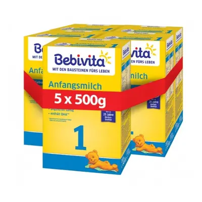 Bebivita 1 mléčná kojenecká výživa 0+m 5x500g