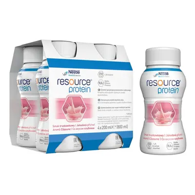 RESOURCE PROTEIN JAHODOVÝ 4X200 ML POR SOL 4X200ML