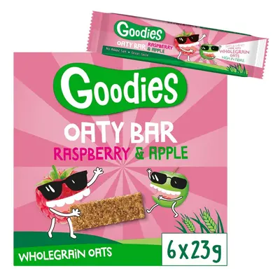 Goodies ovesné tyčinky malina a jablko 138g 6x23g