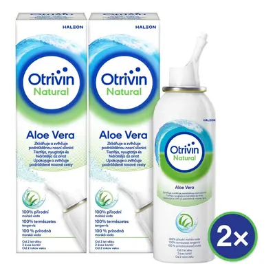 Otrivin Natural nosní sprej, mořská voda s Aloe Vera se zvlhčujícím účinkem 100ml - balení 2 ks