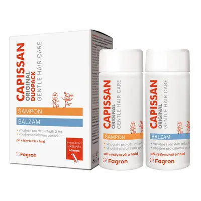 Capissan Original šampon+balzám vši 2x200ml Fagron