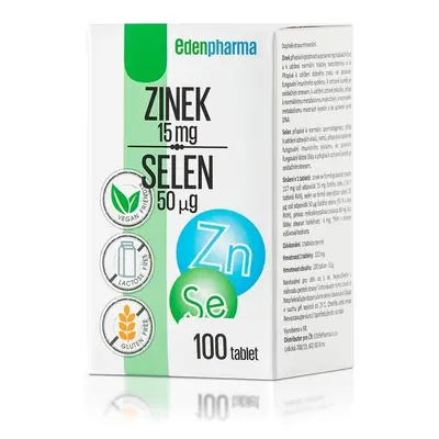 Edenpharma Zinek Selen tbl.100