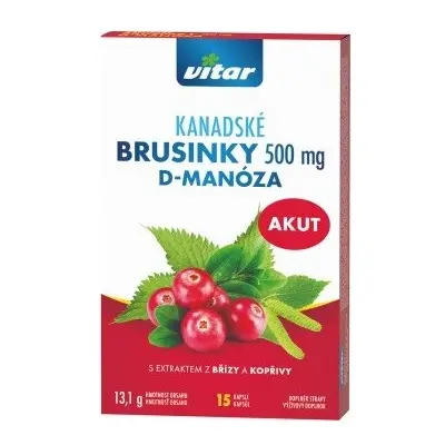 Revital Kanadské brusinky Akut 500mg cps.15