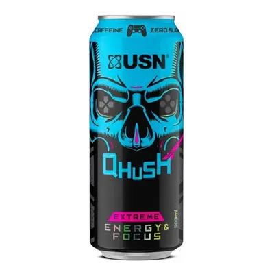 USN Qhush Energy Drink 500 ml blue gaming