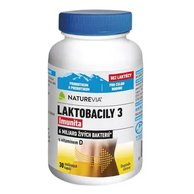 NatureVia Laktobacily 3 Imunita cps.30