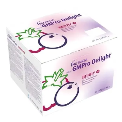 PKU GMPRO DELIGHT 15 S PŘÍCHUTÍ BOBULOVÉHO OVOCE POR PLV SOL 30X30G