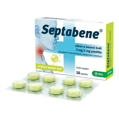 SEPTABENE CITRON A BEZOVÝ KVĚT 3MG/1MG PAS 16