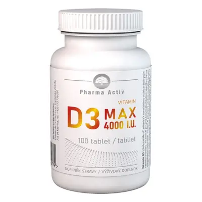 Vitamin D3 MAX 4000 I.U. tbl.100