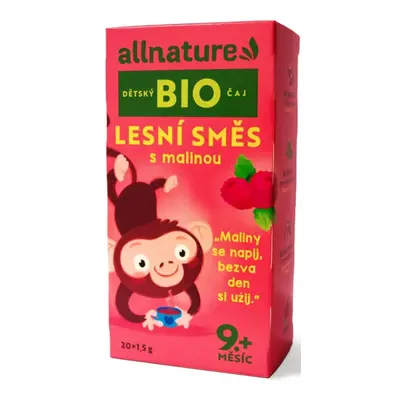 Allnature Dětský čaj Lesní směs s malinou BIO 20x1.5g 9M+