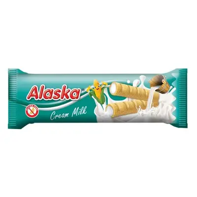 Kukuřičné trubičky Alaska mléčný krém 18g