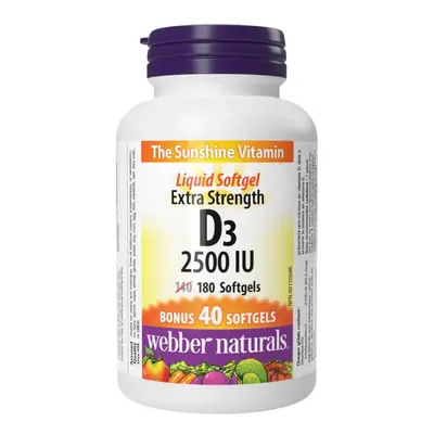 Webber Naturals D3 2500 UI 180 tbl