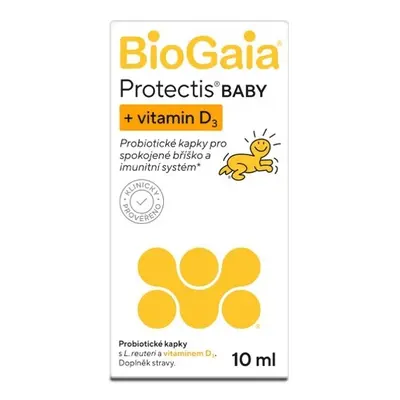 BioGaia Protectis BABY + vitamin D3 probiotické kapky 10ml