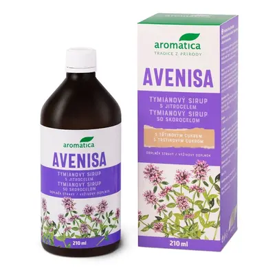 AROMATICA Avenisa tymiánový sirup+jitrocel 210ml