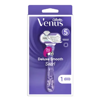 Gillette Venus Deluxe Smooth Swirl strojek+1 náhradní hlavice