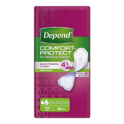 Depend Pads Mini inkontinenční vložky ženy 14 ks