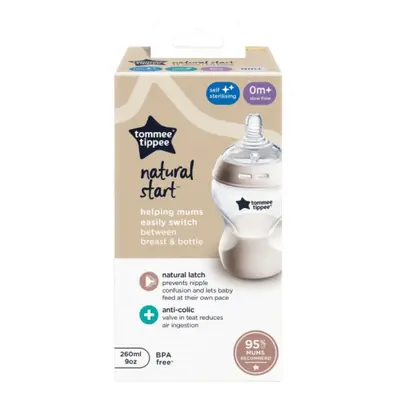 Tommee Tippee Natural Start kojenecká láhev 0m+ 260ml