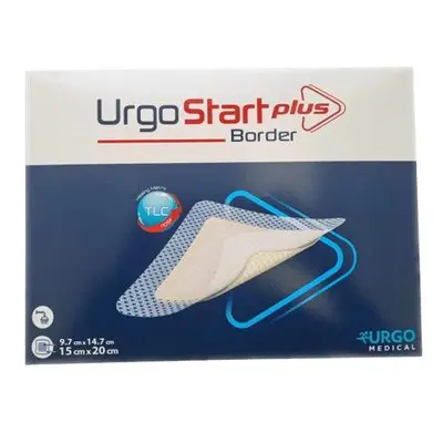 URGOSTART PLUS BORDER KRYTÍ ADHEZIVNÍ, PĚNOVÉ, LIPIDOKOLOIDNÍ 15CMX20CM,10KS