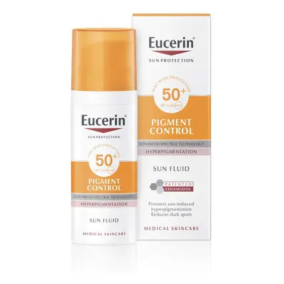 EUCERIN SUN Emulze na opalování na obličej s depigmentačním účinkem Pigment Control SPF 50+ 50 m