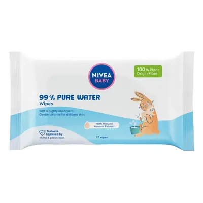 NIVEA Baby 99% Pure Water čist.ubrousky 57ks 80566