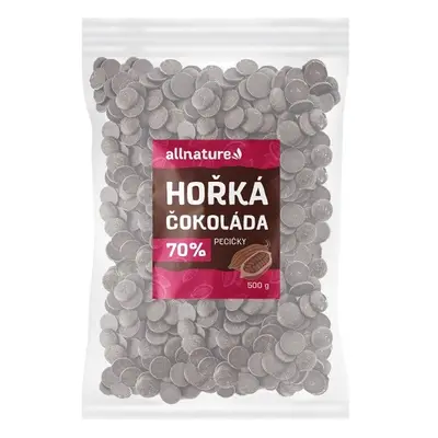 Allnature Hořká čokoláda 70% pecičky 500g