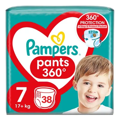 Pampers Pants 7 plenkové kalhotky 17kg+ 38ks