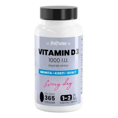 MedPharma Vitamin D3 1000 I.U. tob.365