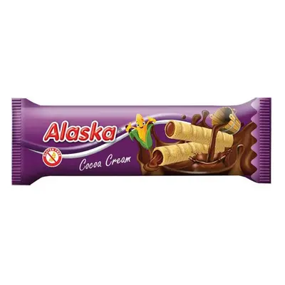 Kukuřičné trubičky Alaska kakaové 18g