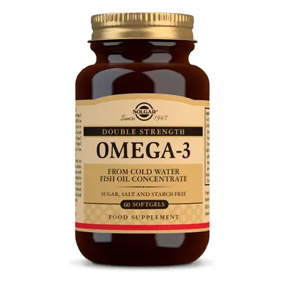 Solgar Omega-3 Double Strength rybí olej 60 tobolek