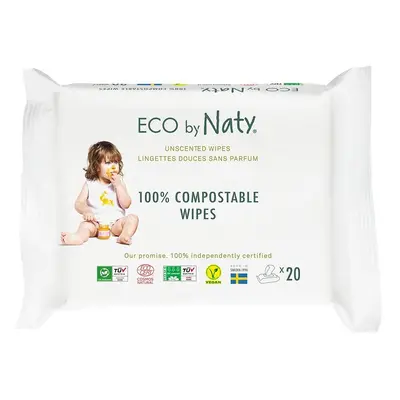 Eco by Naty vlhčené ubrousky bez vůně 20ks