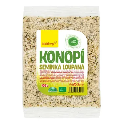 Konopí semínka loupaná BIO 100g Wolfberry