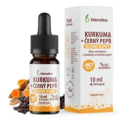 Blendea Kurkuma+černý pepř olejové kapky 10ml