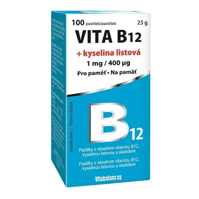 Vita B12+kyselina listová 1mg/400mcg tbl.100