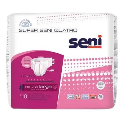 SENI SUPER QUATRO EXTRA LARGE KALHOTKY ABSORPČNÍ PRODYŠNÉ EXTRA SAVÉ, BOKY 130-1