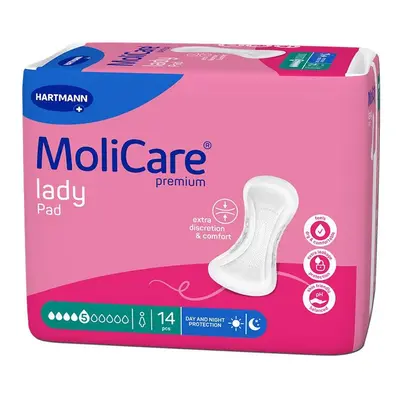 MoliCare Lady inkontinenční vložky 5 kapek 1045 ml 14ks