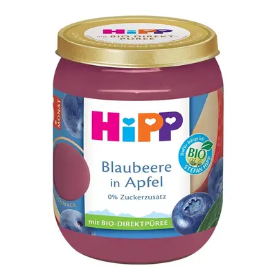 HiPP Jablka s borůvkami BIO 4/6m 160g