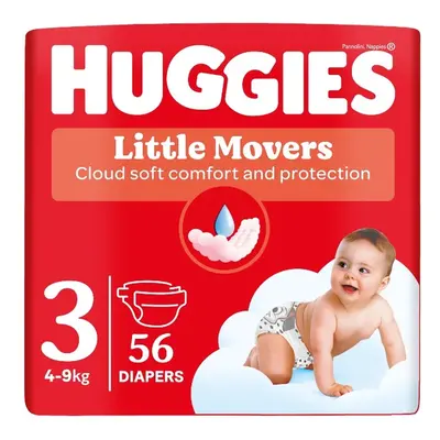 HUGGIES Little Movers 3 4-9kg 56ks