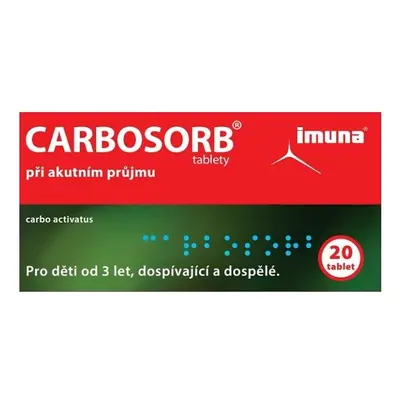 CARBOSORB 320MG TBL NOB 20