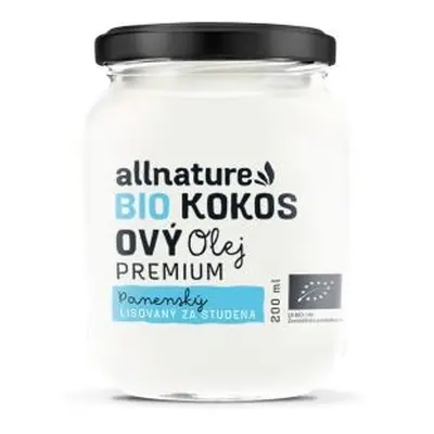 Allnature Kokosový olej panenský BIO 200ml