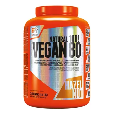 Extrifit Vegan 80 2000 g lískový ořech