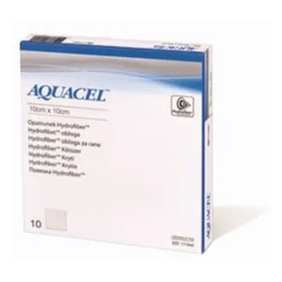 AQUACEL EXTRA 10X10 CM, KRYTÍ S TECHNOLOGIÍ HYDROFIBER, 10 KS