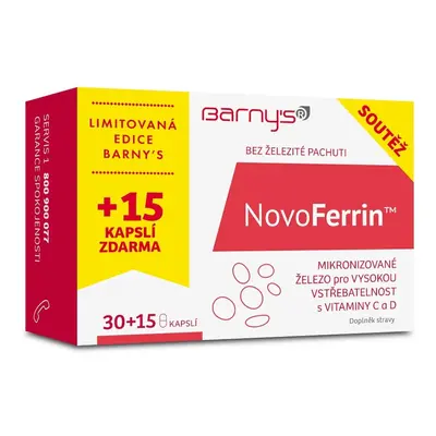 Barnys NovoFerrin cps.30+15 ZDARMA