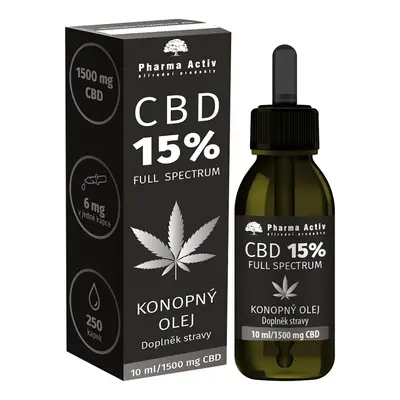 Konopný olej CBD 15 % 1500 mg 10 ml