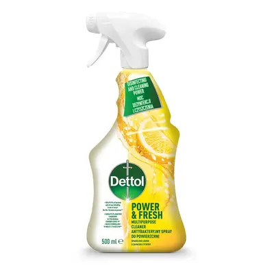 Dettol Power & Fresh antibakteriální sprej na povrchy Citron & limeta 500 ml